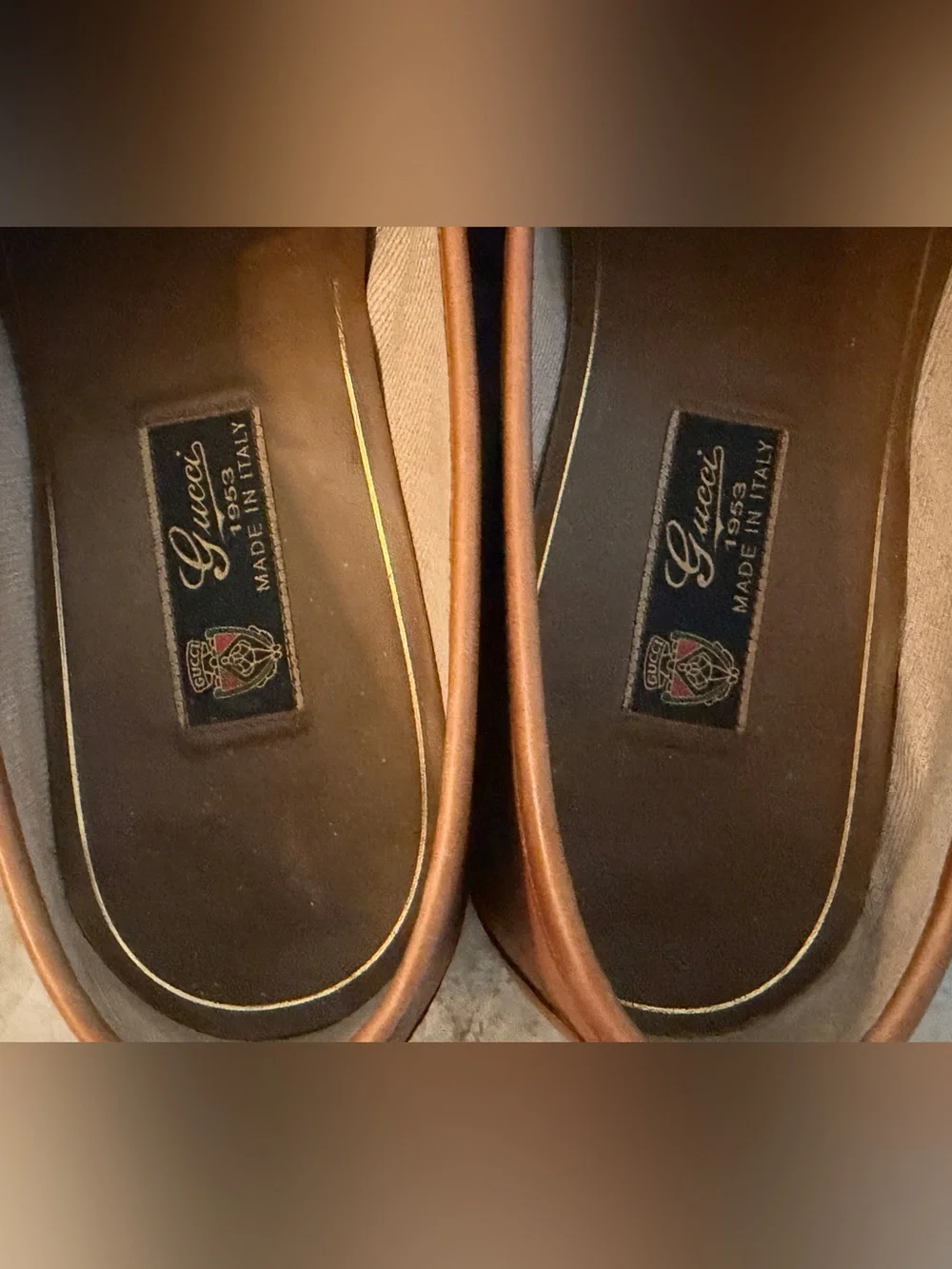 GUCCI 1953 Horsebit Tan Ombre Leather Loafer 11 / 11.5 US Jordaan Moccasin $1100